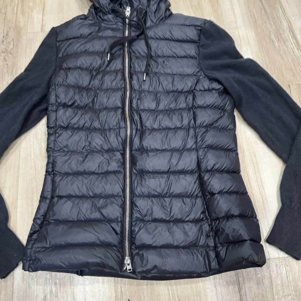 Women’s CLOSED Italian Designer Jacket Black Small S‎ Feather Blend